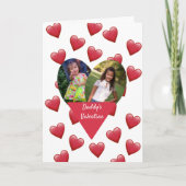 Valentijnsdag 2 Foto van papa naar dochter Kaart (Voorkant)