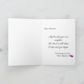 Valentijnsdag 2 Hearts 1 Love Couple's Sweet Feestdagen Kaart (Binnen)