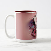 Valentijnsdag 3D A tot Z Alfabet Koffie Mok (Links)