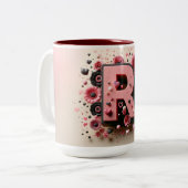 Valentijnsdag 3D A tot Z Alfabet Koffie Mok (Voorkant links)