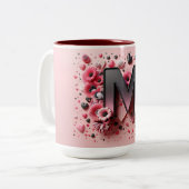 Valentijnsdag 3D A tot Z Alfabet Koffie Mok (Voorkant links)