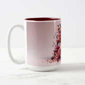 Valentijnsdag 3D A tot Z Alfabet Koffie Mok (Links)