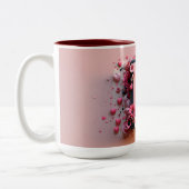 Valentijnsdag 3D A tot Z Alfabet Koffie Mok (Links)