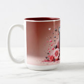 Valentijnsdag 3D A tot Z Alfabet Koffie Mok (Links)