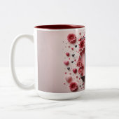 Valentijnsdag 3D A tot Z Alfabet Koffie Mok (Links)