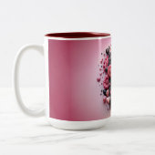 Valentijnsdag 3D A tot Z Alfabet Koffie Mok (Links)