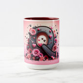 Valentijnsdag 3D A tot Z Alfabet Koffie Mok (Center)