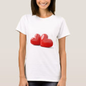 Valentijnsdag 3d stereo-liefde t-shirt (Voorkant)