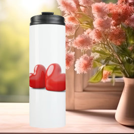 Valentijnsdag 3D Stereo Liefde Thermische Tumbler Thermosbeker