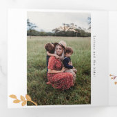 Valentijnsdag 4 Foto drievoudige Kaart Waterverf (Binnenzijde eerst)