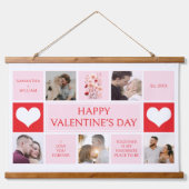 Valentijnsdag 5 Fotocollage Eenvoudig Hangend Wandkleed (Voorkant)