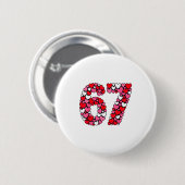 Valentijnsdag 67 Meme Gevuld Met Harten Grappig S Ronde Button 5,7 Cm (Voorkant /achterkant)
