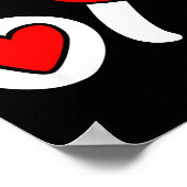 Valentijnsdag 67 Meme Lippen En Hart Grappig Zes S Poster (Hoek)