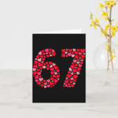 Valentijnsdag 67 Meme Zes Zeven 6 7 Valentijn Hij Kaart (Gele Bloem)