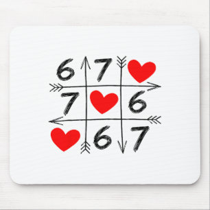 Valentijnsdag 67 Zes Zeven Meme Liefde 6 7 Hart C Muismat