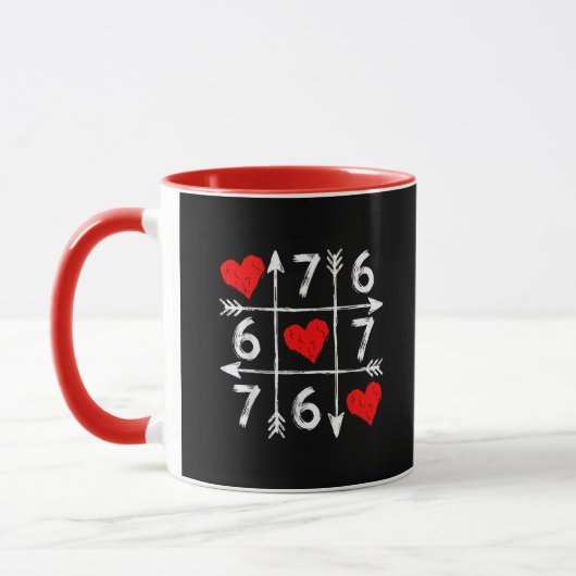 Valentijnsdag 67 Zes Zeven Meme Liefde 6 7 Hart Mok (Links)