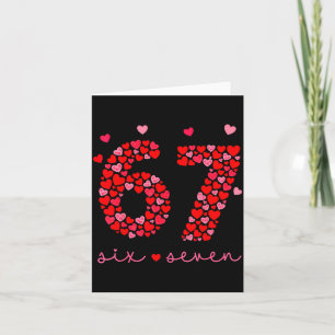 Valentijnsdag 6-7 Meme Zes Zeven 6 7 Valentijn Kaart