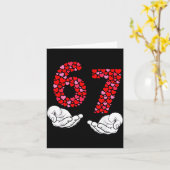 Valentijnsdag 6-7 Meme Zes Zeven 6 7 Valentijn Kaart (Gele Bloem)