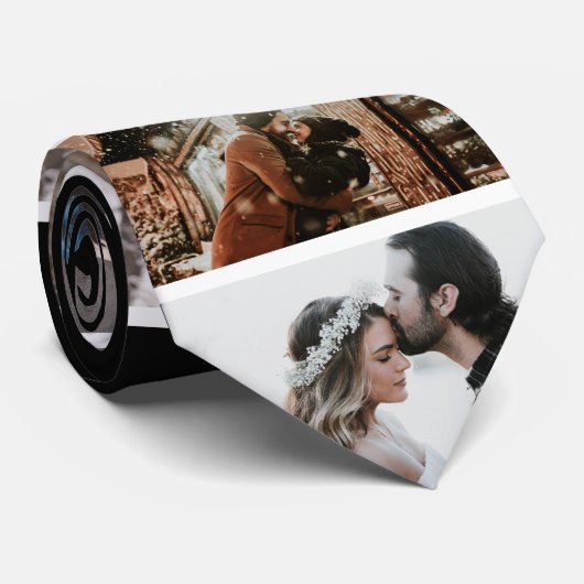 Valentijnsdag 6 Foto collage Stropdas (Opgerold)