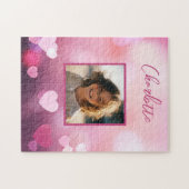 Valentijnsdag Aangepaste foto en gepersonaliseerde Legpuzzel (Horizontaal)