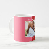 Valentijnsdag aangepaste fotomok, Koppel Mok, Koffiemok (Voorkant links)