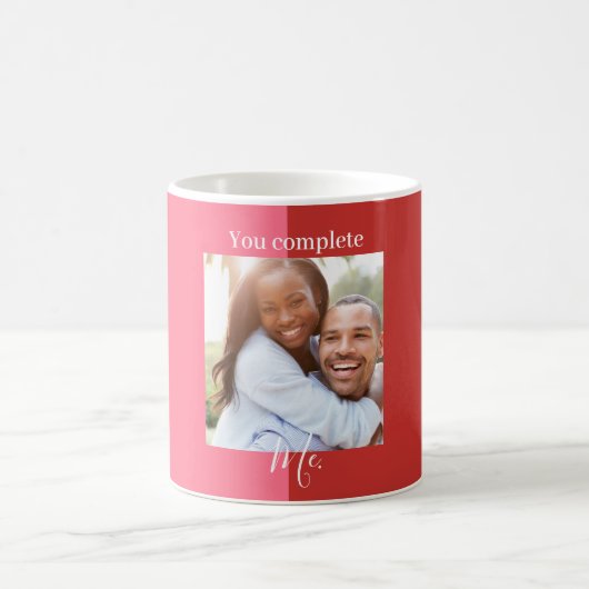 Valentijnsdag aangepaste fotomok, Koppel Mok, Koffiemok (Center)