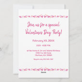 Valentijnsdag Aangepaste Kaart Uitnodiging (Achterkant)