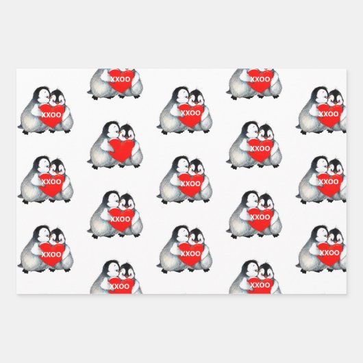 Valentijnsdag aangepaste tekst rode harten Cute Cu Inpakpapier Vel (Voorkant 2)