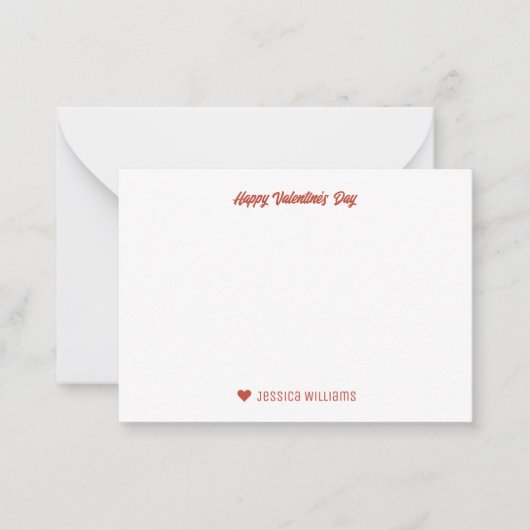  Valentijnsdag aardbei Notitiekaartje (Voorkant)