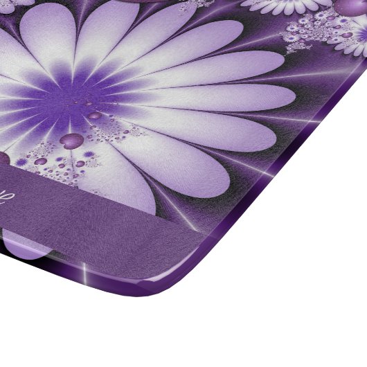 Valentijnsdag Abstract Bloemen & Harten Fractal Snijplank (Hoek)