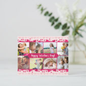 Valentijnsdag acht Foto collage met hart (Staand voorkant)