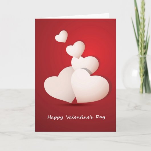 Valentijnsdag Achtergrond Feestdagen Kaart (Voorkant)
