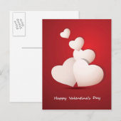 Valentijnsdag Achtergrond Feestdagenkaart (Voorkant / Achterkant)