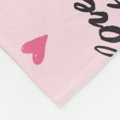 Valentijnsdag: Achtergrond 'Ik hou van je'. Fleece Deken (Hoek)