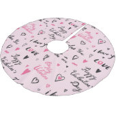 Valentijnsdag: Achtergrond 'Ik hou van je'. Kerstboom Rok (Gekanteld)