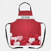 Valentijnsdag Achtergrond Schort (Voorkant)