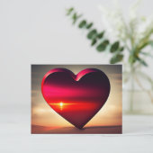 Valentijnsdag achtergrondse Briefkaart hartroze (Staand voorkant)