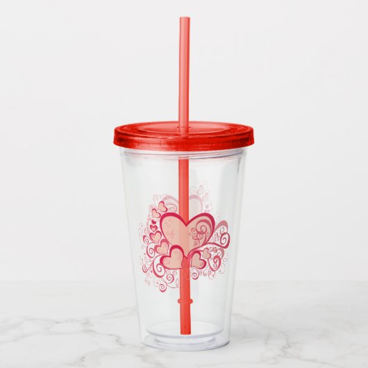 Valentijnsdag Acrylbeker Acryl Drinkbeker (Voorkant)