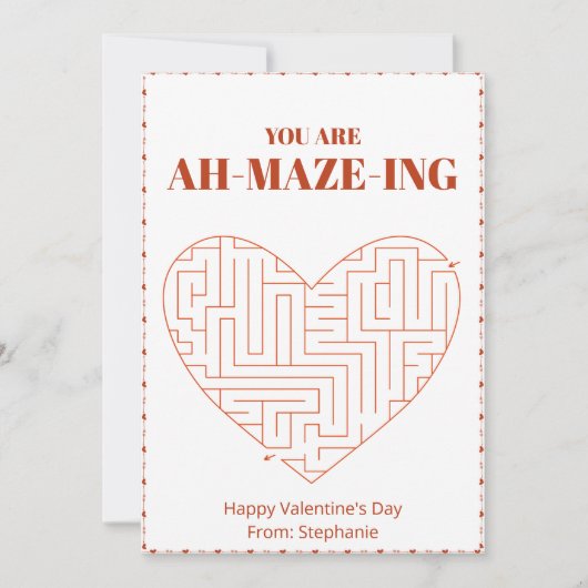 Valentijnsdag activiteit Kaart voor kinderen (Voorkant)