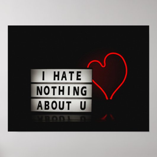 Valentijnsdag Aesthetisch Licht Rood esthetisch Poster (Voorkant)