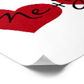 Valentijnsdag Afdrukken "Ik en jij" Poster (Hoek)