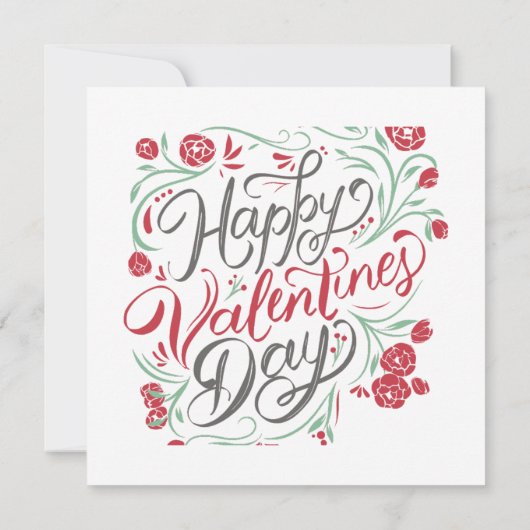 Valentijnsdag alleen jij en ik dank je briefkaart (Achterkant)