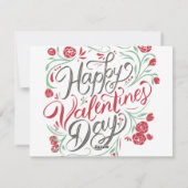 Valentijnsdag alleen jij en ik vakantie briefkaart (Achterkant)