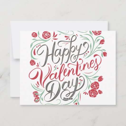 Valentijnsdag alleen jij en ik vakantie briefkaart (Achterkant)