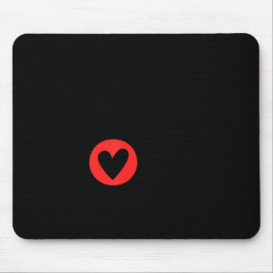Valentijnsdag Alleen Maar Zwart En Rood  Muismat