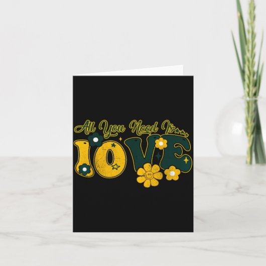 Valentijnsdag Alles wat je nodig hebt is 10ve Lief Kaart (Voorkant)