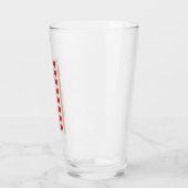Valentijnsdag Amerikaanse vlag harten  Glas (Links)