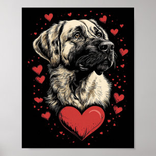 Valentijnsdag Anatolische Herdershond  Poster