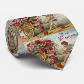  Valentijnsdag Angel, Cart of Love Hearts Stropdas (Opgerold)