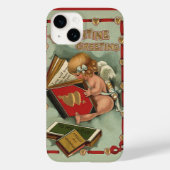 Valentijnsdag Angel, Cupid Reading Book Case-Mate iPhone Case (Achterkant)